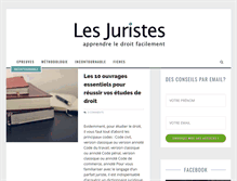 Tablet Screenshot of lesjuristes.com